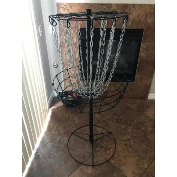 Black Hole Practice 24-Chain Portable Disc Golf Basket Target